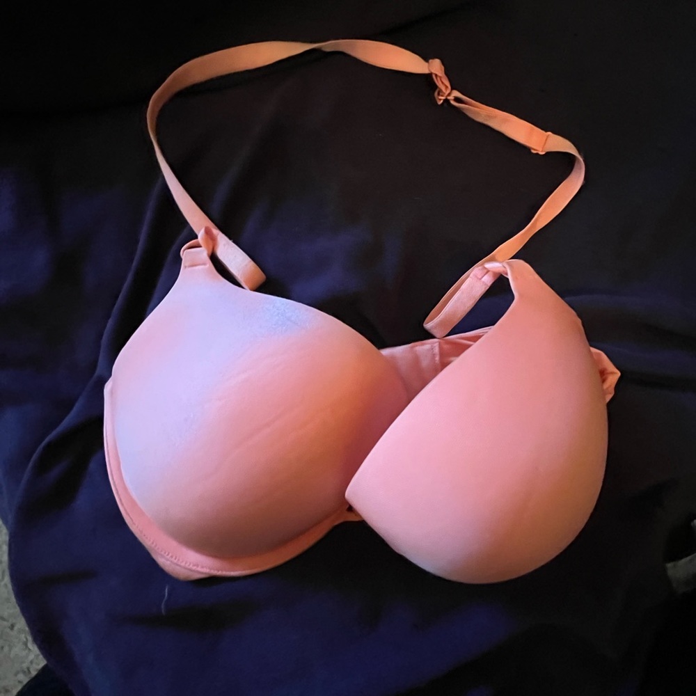 Halter push up bra pink
